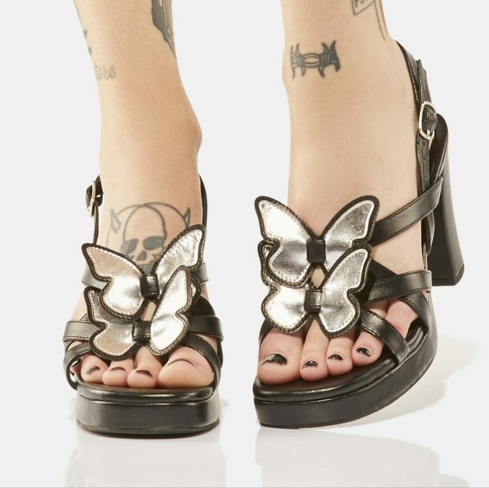 Delias Dolls Kill Butterfly Heels